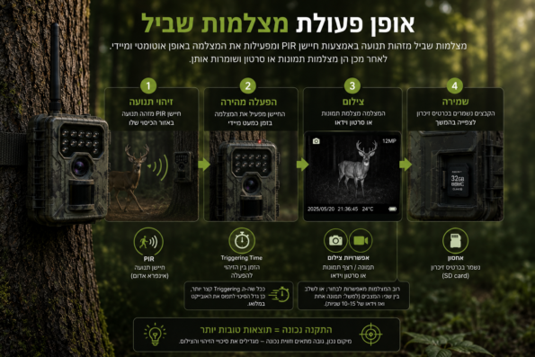 רקע מצלמות שביל - אופן הפעולה