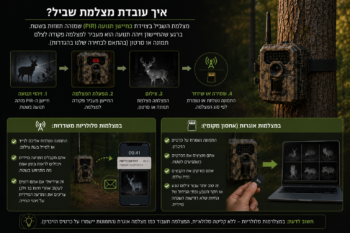 צילום חיות בר - איך עובדת מצלמת שביל?