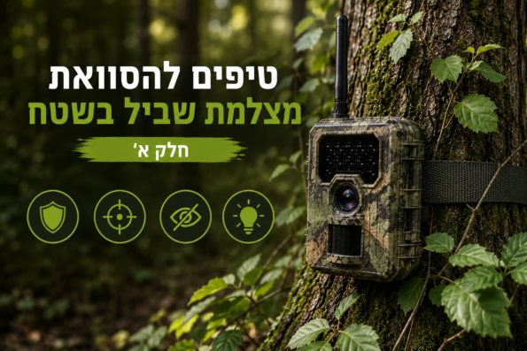 הסוואת מצלמת שביל בשטח - חלק א׳