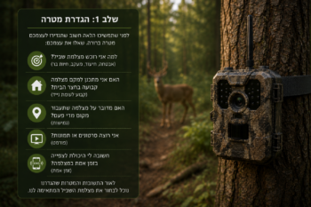 בחירת מצלמת שביל - הגדרת מטרה