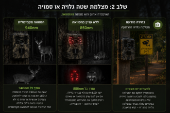 בחירת מצלמת שביל - מצלמת שטח גלויה או סמויה