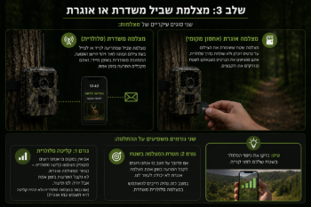 בחירת מצלמת שביל - מצלמת שביל משדרת או אוגרת