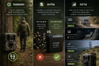 אנרגיה למצלמות שביל - השוואה