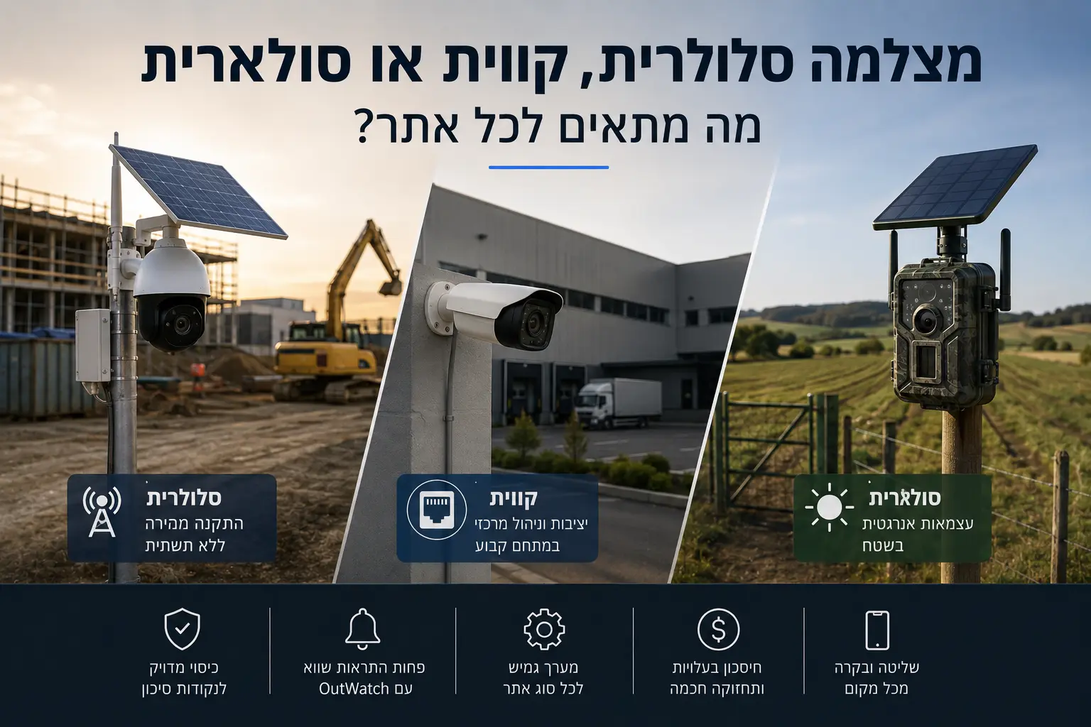 מצלמה סלולרית קווית או סולארית?
