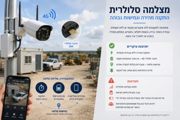 מצלמה סלולרית קווית או סולארית - מצלמה סלולרית