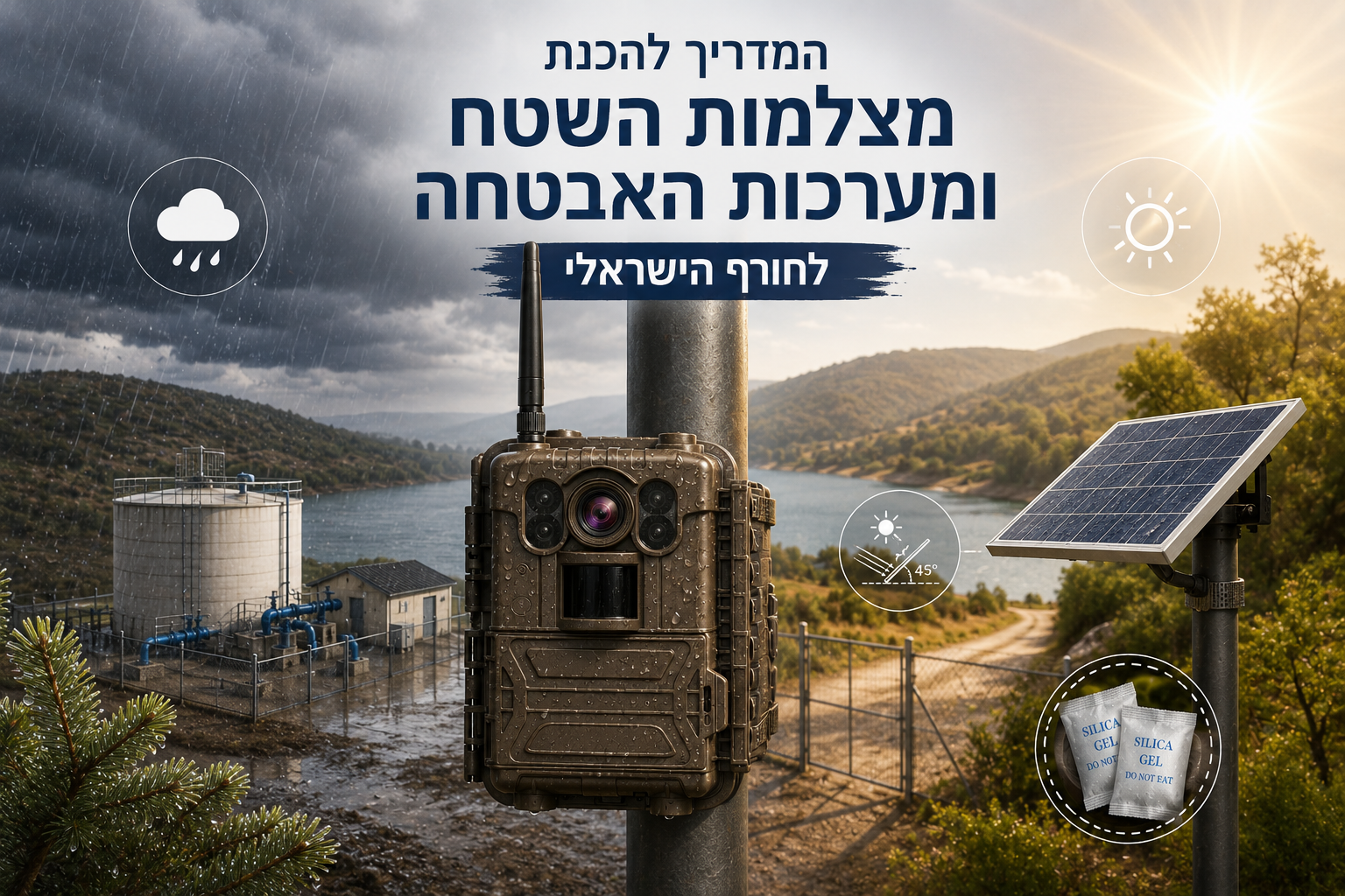 הכנת מצלמות לחורף הישראלי