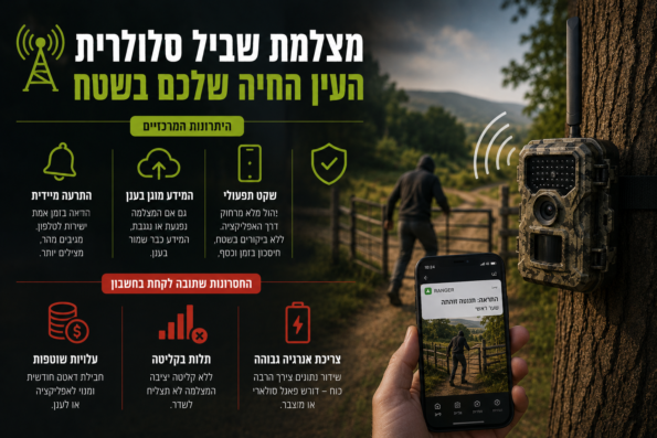מצלמת שביל סלולרית או אוגרת - מצלמה סלולרית