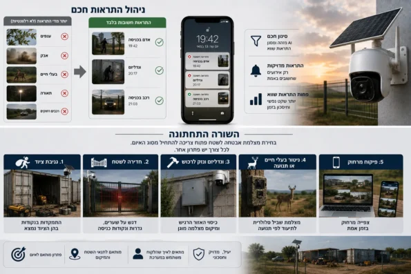 מצלמת אבטחה לשטח פתוח - השורה התחתונה