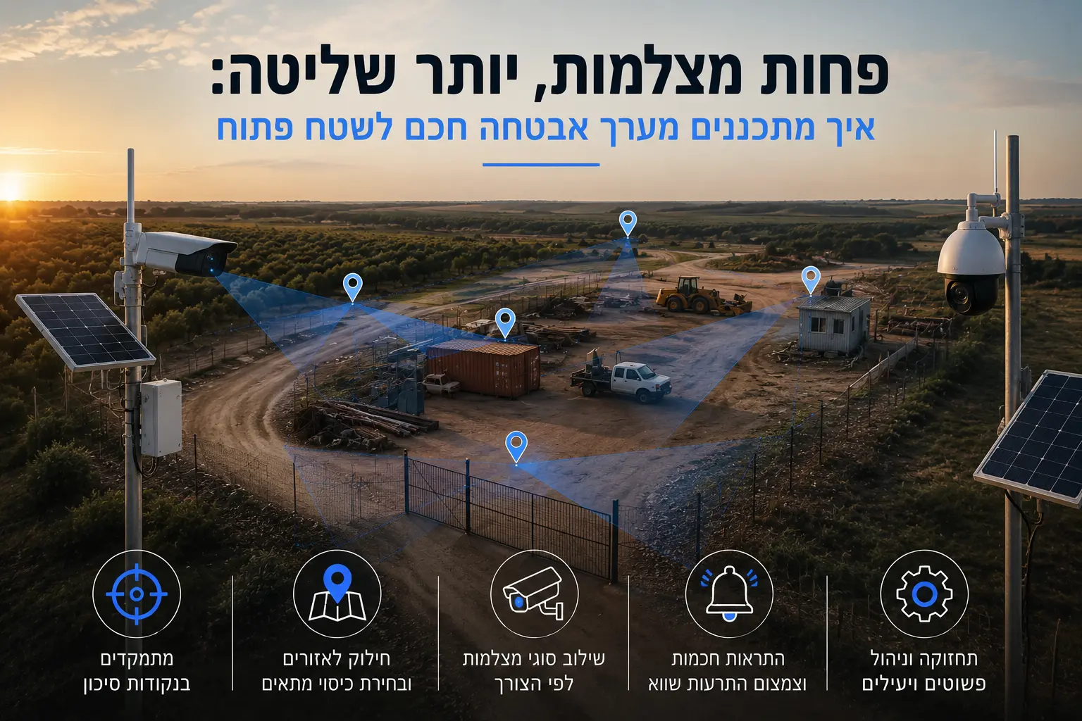 מערך אבטחה חכם לשטח פתוח